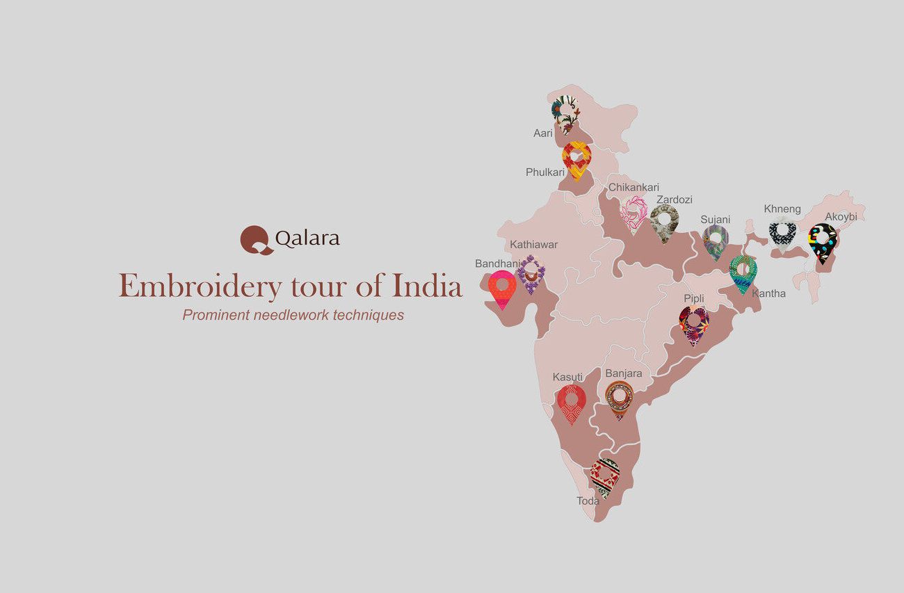 The embroidery tour of India